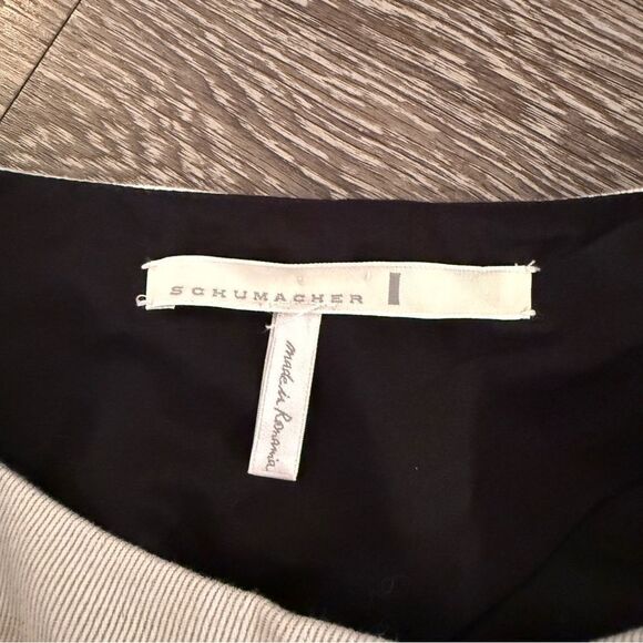 Schumacher Linen Blend Collarless Trench - Picture 4 of 10